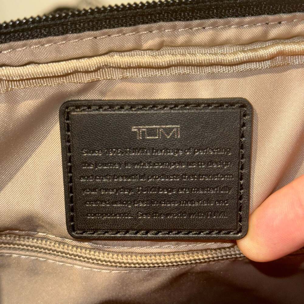 Tumi Burke Top Zip Briefcase Laptop Bag Grey - Picture 6 of 10